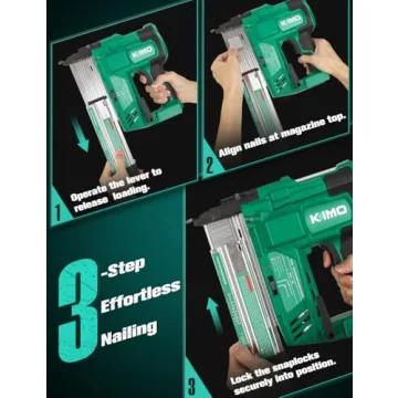 KIMO 18 Gauge Brad Nailer/Stapler Kit Cordless 20V