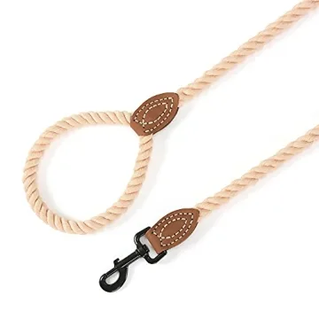 Mile High Life Dog Leash Elegant Braided Cotton 48 Inches