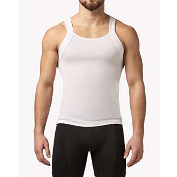 Papi Men's 3-Pack Cotton Square Neck Tank Tops - Stylish Comfort for Men