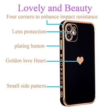 SPOBIT iPhone 11 Case with Love Heart Design - Stylish Protection