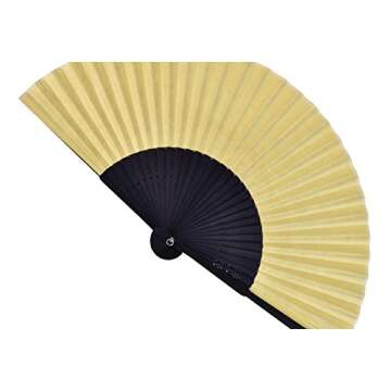 Salutto 6Pcs Elegant Folding Hand Fans for Weddings