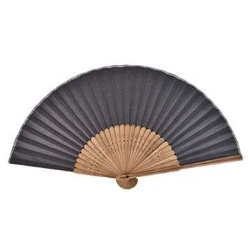 Salutto 6Pcs Elegant Folding Hand Fans for Weddings