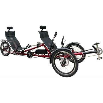 Electric Tandem Recumbent Bike 1500W Steel Frame