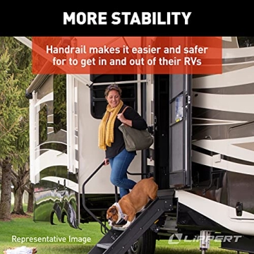 Solid Step Handrail for RVs - Adjustable & Safe Access