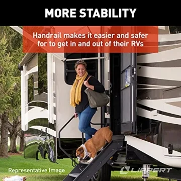 Solid Step Handrail for RVs - Adjustable & Safe Access