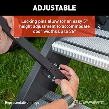 Solid Step Handrail for RVs - Adjustable & Safe Access