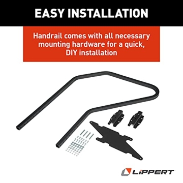 Solid Step Handrail for RVs - Adjustable & Safe Access