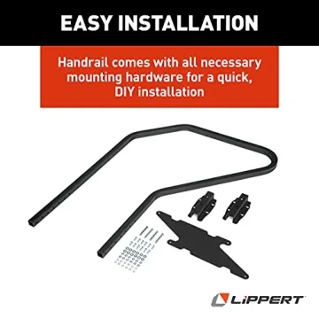 Solid Step Handrail for RVs - Adjustable & Safe Access