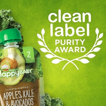 Happy Baby Organics Stage 2 Fruit & Veggie Puree Pouches
