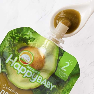 Happy Baby Organics Stage 2 Fruit & Veggie Puree Pouches