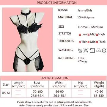 JasmyGirls Anime Lingerie Cosplay Costume for Women