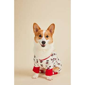 Harry Barker Disney Natural Mickey & Minnie Pajamas for Dogs - Large