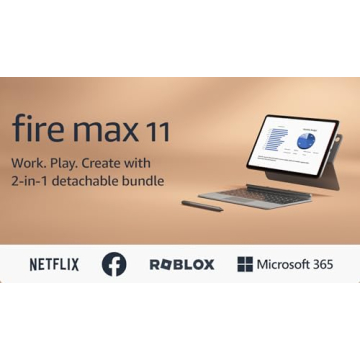 Amazon Fire Max 11 Tablet with Keyboard & Stylus Bundle