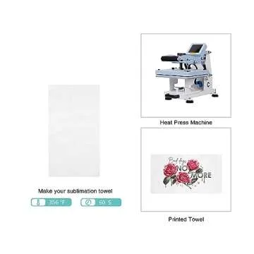 Customizable Sublimation Towels for All Occasions - 6 Pack