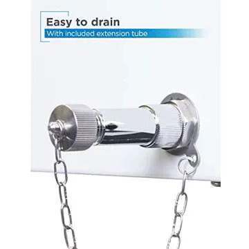 BLACK+DECKER Mobile Cooler on Wheels, 20 Gallon Insulated Rolling Cart with Stainless Steel Bottle Opener, Bar Cart with Wheels and Beverage Cooler with Drain, Ice Chest with Wheels, White