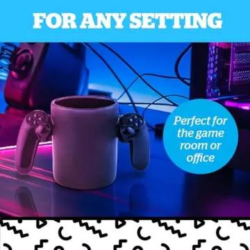 BigMouth Game Over Ceramic Coffee Mug for Gamers