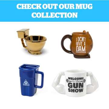 BigMouth Game Over Ceramic Coffee Mug for Gamers
