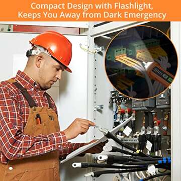 Neoteck Non-Contact AC Voltage Tester Pen, AC 12-1000V, LED Flashlight, Buzzer Alarm for Live/Null Wire Judgment