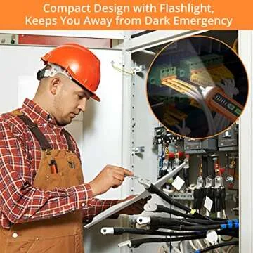 Neoteck Non-Contact AC Voltage Tester Pen, AC 12-1000V, LED Flashlight, Buzzer Alarm for Live/Null Wire Judgment