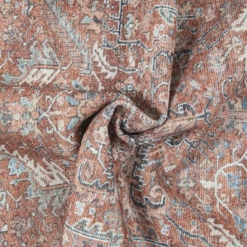 GLN Rugs Traditional Collection Machine Washable Round Rug