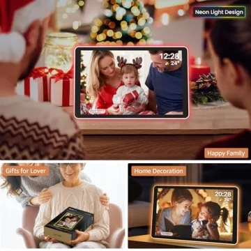 ApoloSign Neon Light Digital Picture Frame - AI Enhanced Sharing