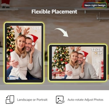 ApoloSign Neon Light Digital Picture Frame - AI Enhanced Sharing