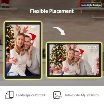 ApoloSign Neon Light Digital Picture Frame - AI Enhanced Sharing