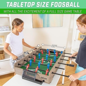 GoSports 32-Inch Portable Foosball Table Oak or Black