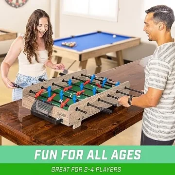 GoSports 32-Inch Portable Foosball Table Oak or Black