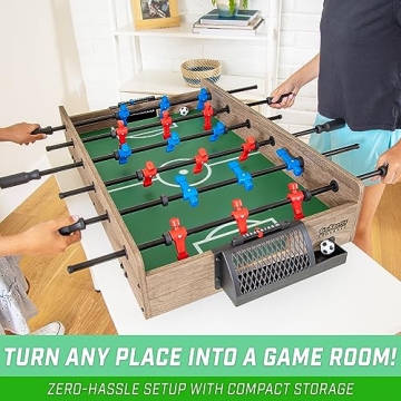 GoSports 32-Inch Portable Foosball Table Oak or Black