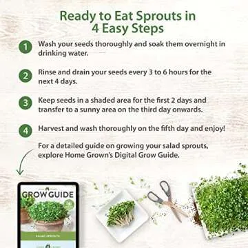 HOME GROWN Microgreens Seed Kit - Non-GMO Sprouts