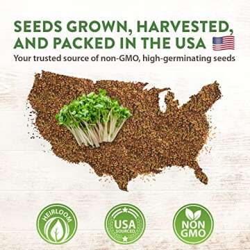 HOME GROWN Microgreens Seed Kit - Non-GMO Sprouts