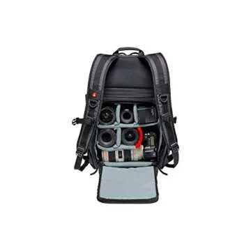 Manfrotto Manhattan Camera Backpack Mover-50, Multiuse, for Carrying Camera and Accessories, in Water-Repellent Material, Photography Backpack with PC and Tablet Compartment, with Tripod Holder