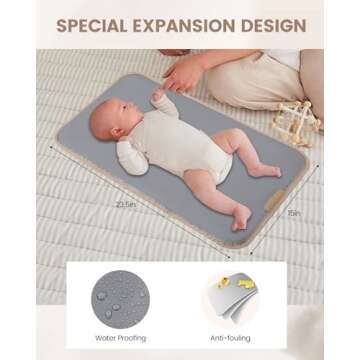 LOVEVOOK Diaper Bag Tote, Puffer Baby Diaper Bag with Insulated Pocket,Travel Diaper Tote with Pacifier Case and Changing Pad