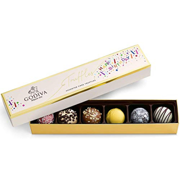 Godiva Chocolatier Birthday Truffles Assorted Chocolate Gift Box, 6 Pack