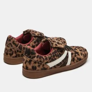 Cheetah Leopard Sneakers for Women Fashion Comfortable Print Tennis Shoes Casual Non-Slip Lace-up Lightweight Flat Walking Shoes Leopard Szie 10