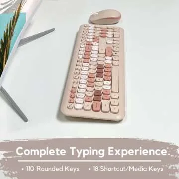 X9 Wireless Keyboard and Mouse Set - Colorful & Fun!