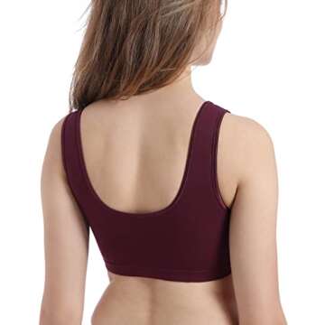 CAKEY Maternity Nursing Sleep Bra Tank Breastfeeding Pregnancy Bralette (Medium, Z-Black/grey/burgundy/navy-4Pcs)