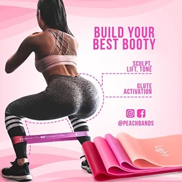 Peach Bands Resistance Bands Set for Legs and Butt Workouts