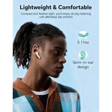Top Wireless Earbuds Bluetooth V5.3 with 25 Hours Playtime