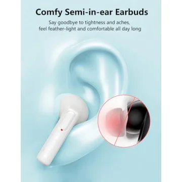 Top Wireless Earbuds Bluetooth V5.3 with 25 Hours Playtime