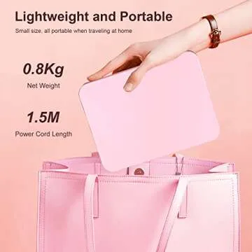 Face Facial Mask Mate Cooler and Heater, Valentines Day Gifts for Her, Skin Care Machines of Women Men for Gift, Skin Face Mask Mate for Skincare, Gel, Plasters, Home Beauty Salon Spa, Pink