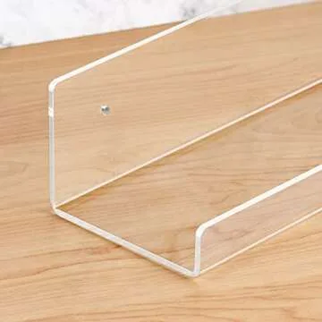 LileZbox Acrylic Floating Shelves for Home and Office