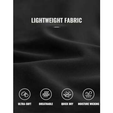 CRZ YOGA Men's Linerless Workout Shorts - 7'' Quick Dry for Running Sports Athletic Gym with Pockets Black X-Large