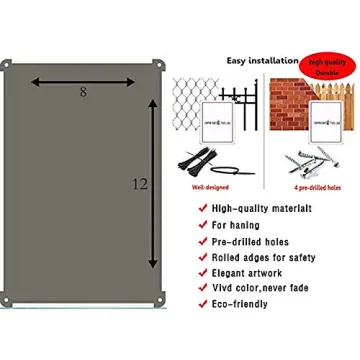 KSFEITING 8x12 Inch Vintage Wall Art for Home & Bar