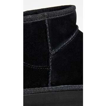 UGG Women's Classic Ultra Mini Platform Boot, Black, 8