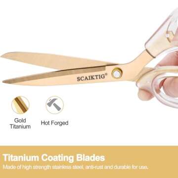 Stylish SCAIKTIG Acrylic Scissors Set for Every Cutting Need