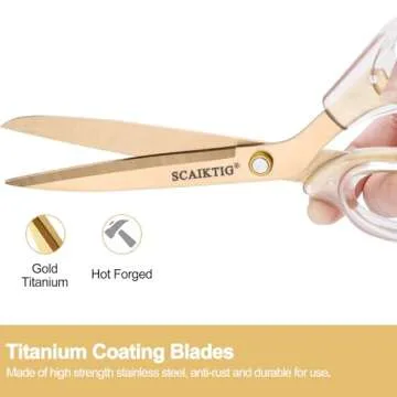 Stylish SCAIKTIG Acrylic Scissors Set for Every Cutting Need