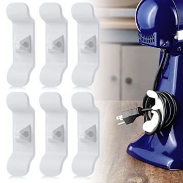 Cord Organizer for Appliance White - Kitchen Appliance Cord Organizer Stick On Cord Holder Wrapper f...