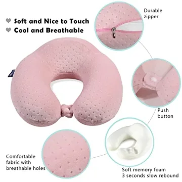 Gosider Comfortable Memory Foam Neck Pillow for Travel